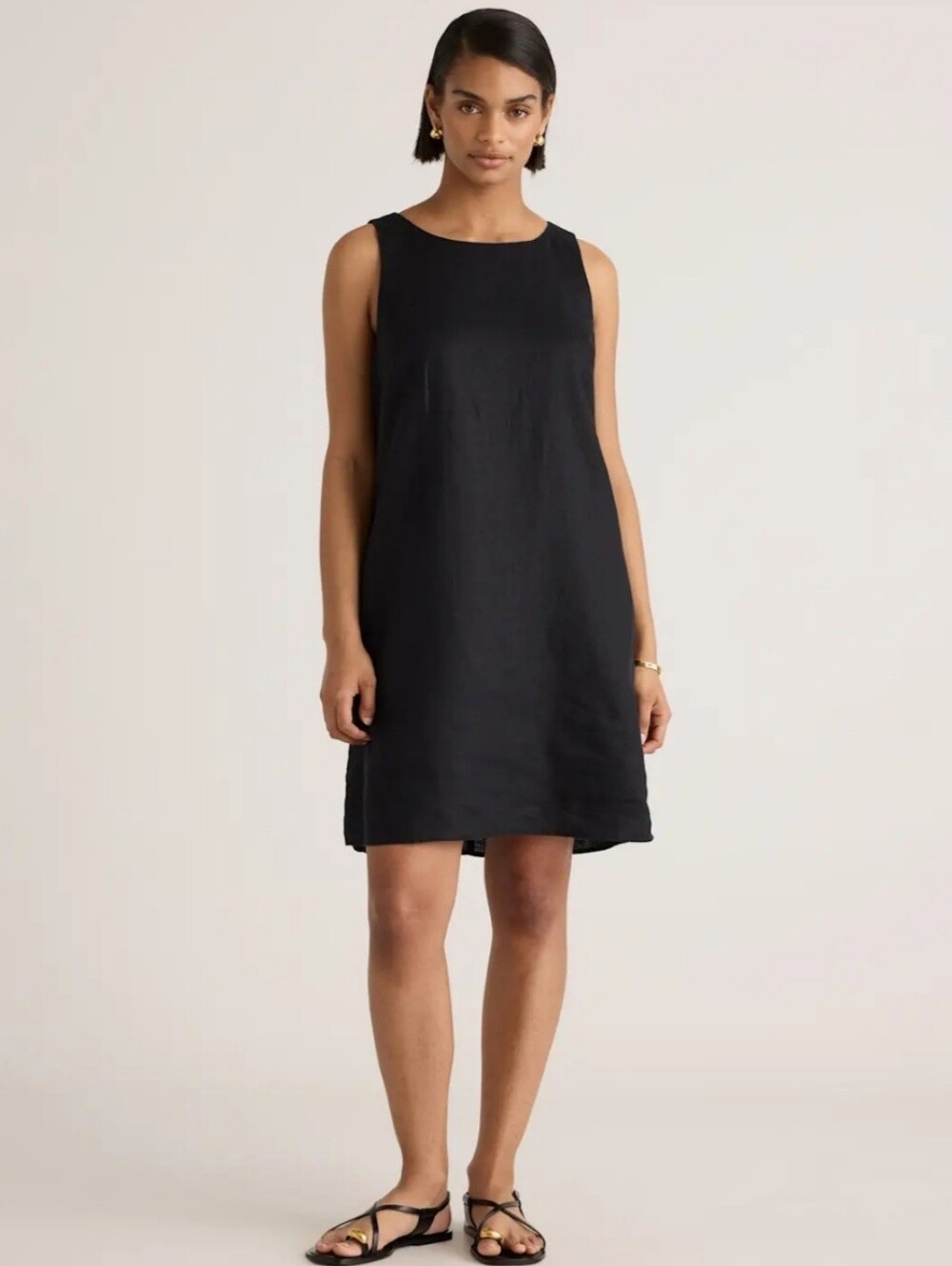Quince 100% Linen Tank Mini Dress